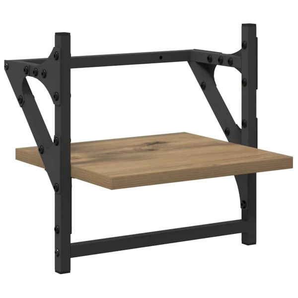 Комплект стенни рафтове с рафт 6 pcs Дъб 100 x 25 x 30 cm