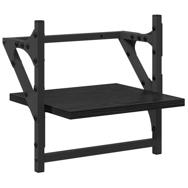 Комплект стенни рафтове 6 pcs Черния дъб 100 x 25 x 30 cm