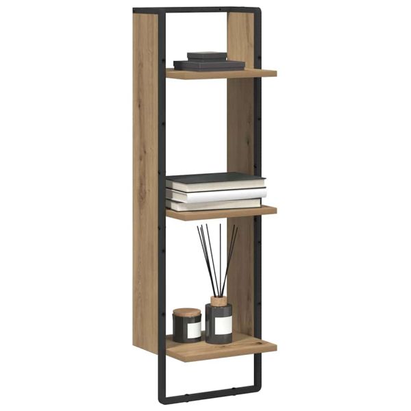 Стенен рафт с рафт Дъб 30 x 25 x 100 cm Инженерно дърво