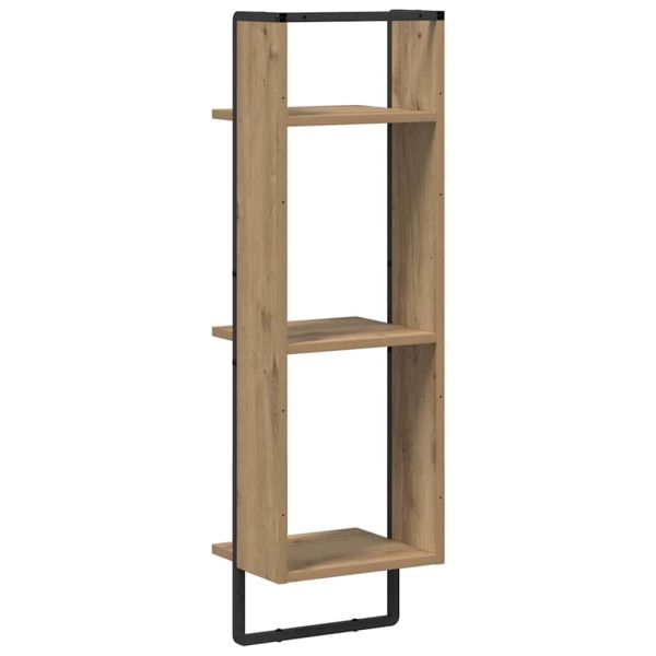 Стенен рафт с рафт Дъб 30 x 25 x 100 cm Инженерно дърво