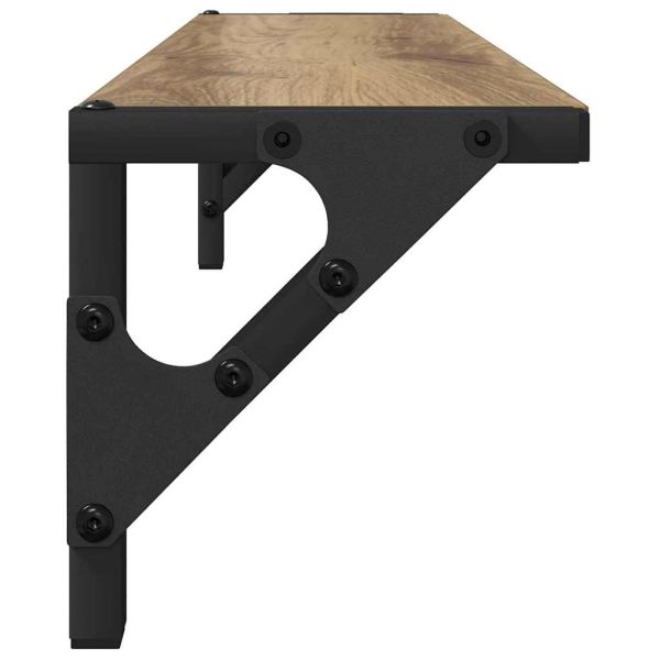 Стени за рафтове 2 pcs Дъб 60 x 15 x 15,5 cm Инженерно дърво