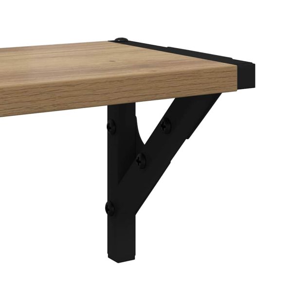 Стени за рафтове 2 pcs Дъб 60 x 15 x 15,5 cm Инженерно дърво