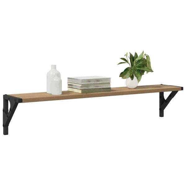 Стени за рафтове 2 pcs Дъб 80 x 15 x 15,5 cm Инженерно дърво