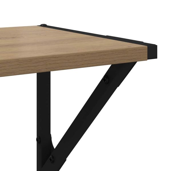 Стени за рафтове 2 pcs Дъб 60 x 25 x 25,5 cm Инженерно дърво