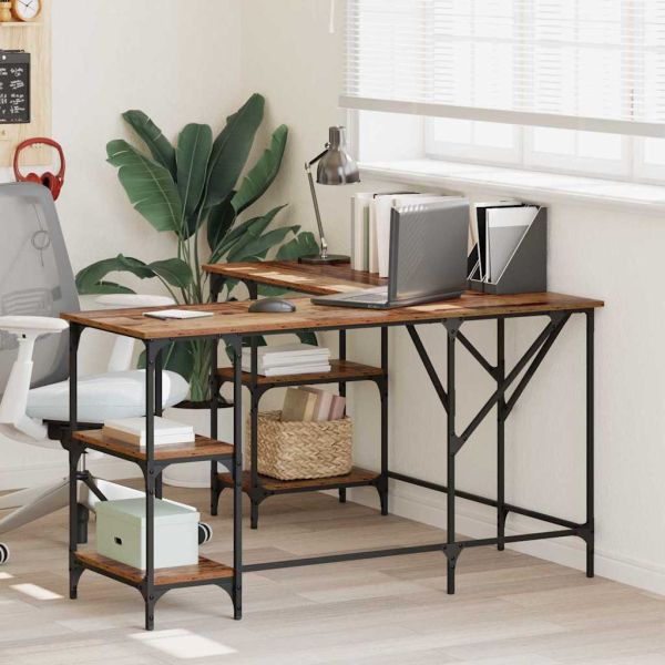 Бюро Старо дърво 139 x 139 x 75 см Инженерно дърво