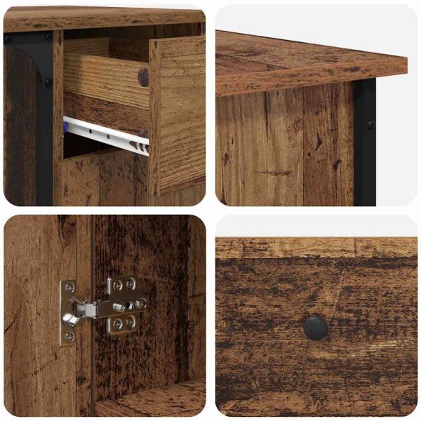 Бюро Старо дърво 141 x 141 x 75 см Инженерно дърво