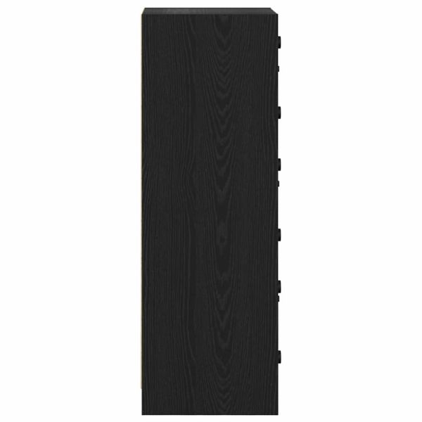 Висок шкаф Черния дъб 35 x 37 x 109 см Инженерно дърво