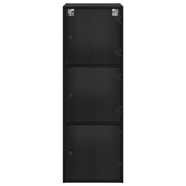 Стенен шкаф Черния дъб 35 x 37 x 102 см Инженерно дърво