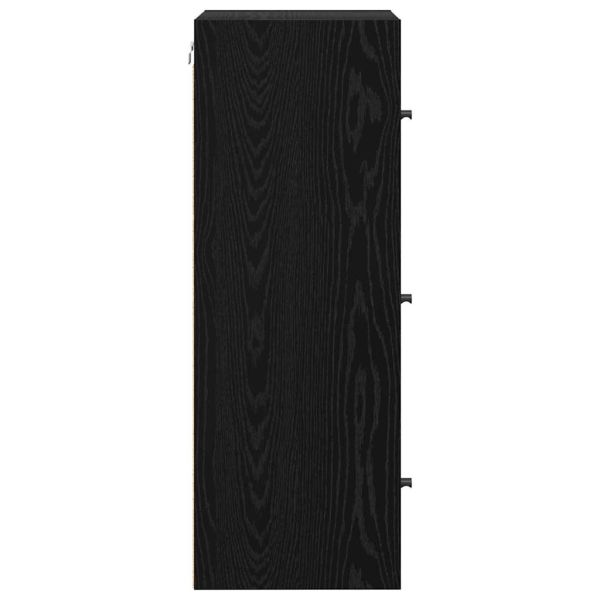 Стенен шкаф Черния дъб 35 x 37 x 102 см Инженерно дърво