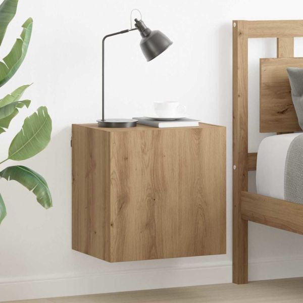 TV стенен шкаф Дъб 40,5x30x40см Инженерно дърво