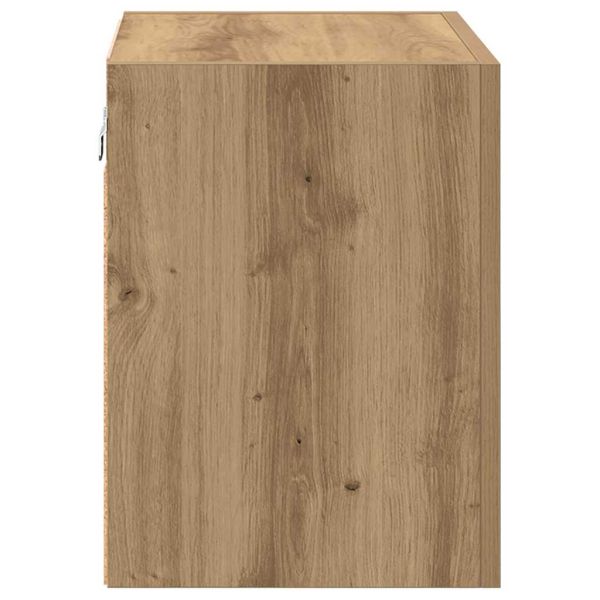 TV стенен шкаф Дъб 40,5x30x40см Инженерно дърво