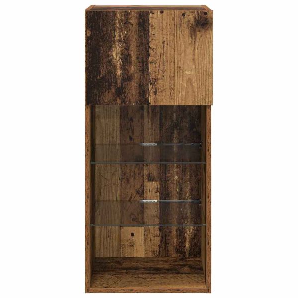 Стенни ТВ шкафове 2 pcs Старо дърво 40,5 x 30 x 90 см