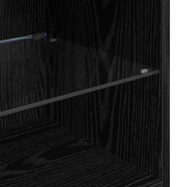 Стенни ТВ шкафове 2 pcs Черния дъб 40,5 x 30 x 90 см