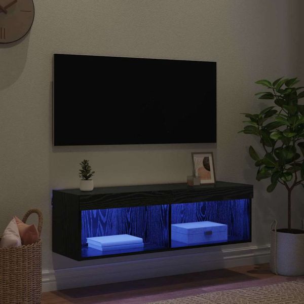 TV стенен шкаф Panama Черния дъб 100 x 30 x 30 cm