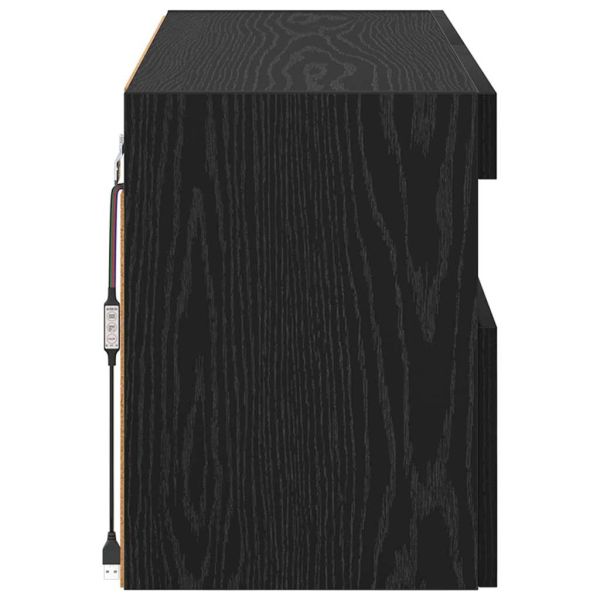 TV стенен шкаф Черния дъб 100 x 30 x 40 см Инженерно дърво