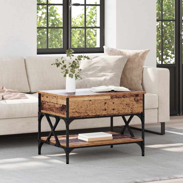 Масичка за кафе Старо дърво 70x50x50см Инженерно дърво