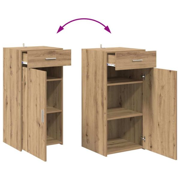 Служебен шкаф дъб артизан 42.5 x 40 x 93 см Инженерно дърво