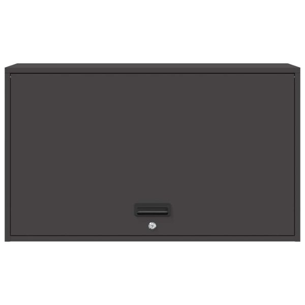 Стенен шкаф за гараж Черно 90 x 40 x 53 см