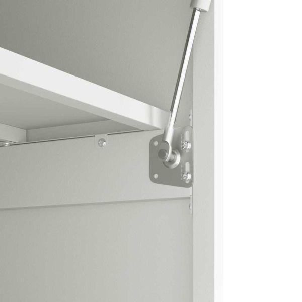 Стенен шкаф за гараж Бяло 90 x 40 x 53 см