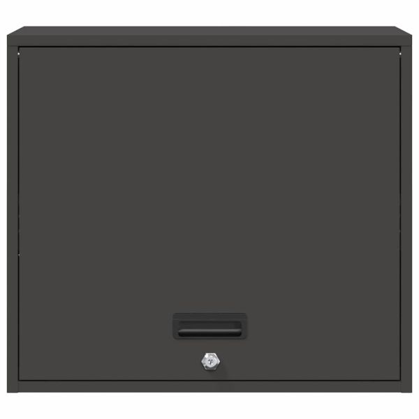 Стенен шкаф за гараж Черно 60 x 40 x 53 см