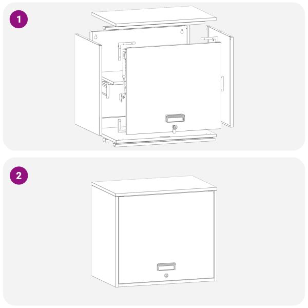 Стенен шкаф за гараж Маслиненозелен 60 x 40 x 53 см