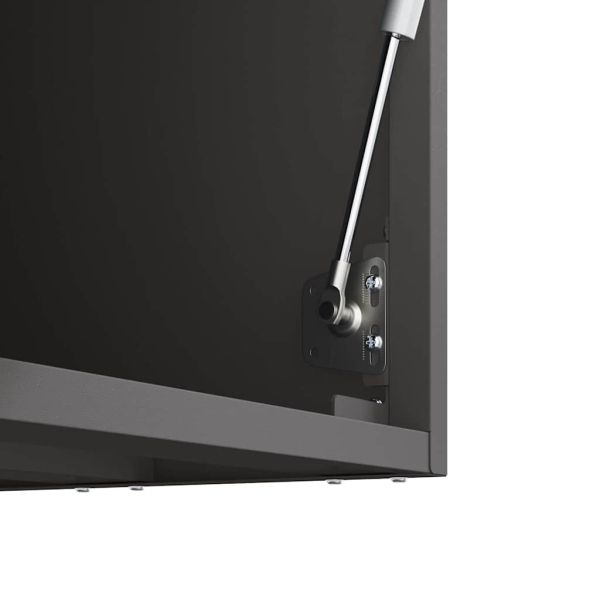 Стенен шкаф за гараж Черно 80 x 33 x 35 см