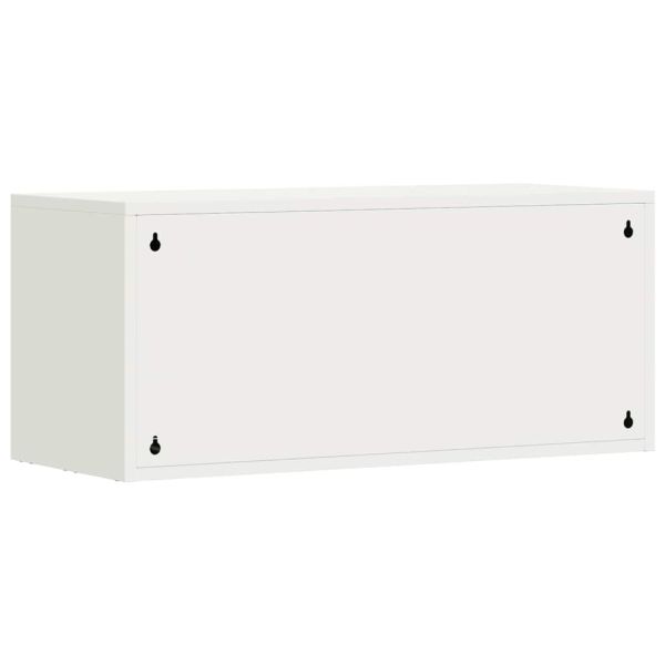 Стенен шкаф за гараж Бяло 80 x 33 x 35 см