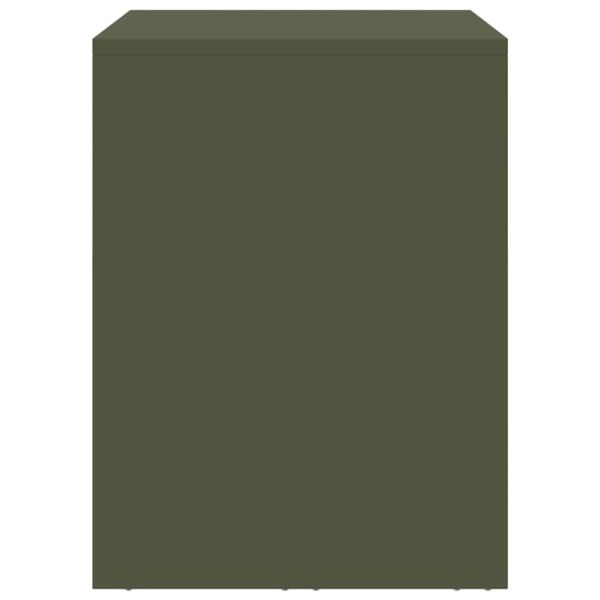 Стенен шкаф за гараж Маслиненозелен 80 x 33 x 35 см