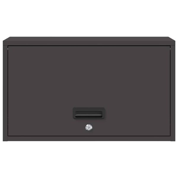 Стенен шкаф за гараж Черно 60 x 33 x 35 см