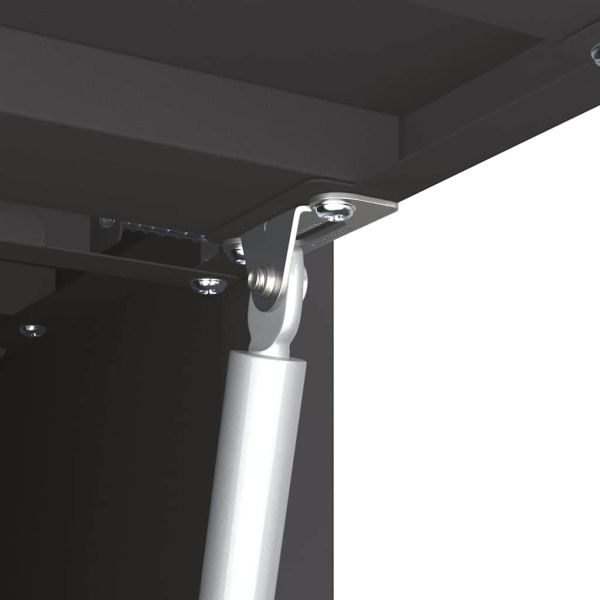 Стенен шкаф за гараж Черно 60 x 33 x 35 см