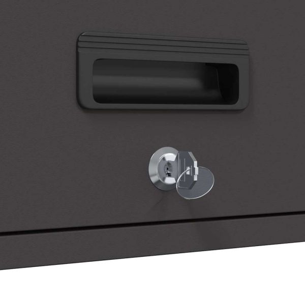 Стенен шкаф за гараж Черно 60 x 33 x 35 см