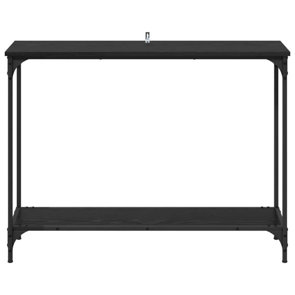 Конзолна маса Черен дъб 101 x 30.5 x 75 см Инженерно дърво