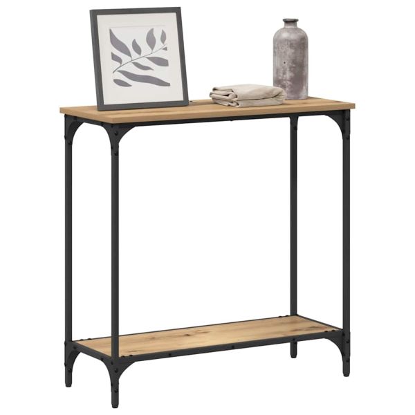 Конзолна маса дъб артизан 75 x 30.5 x 75 см Инженерно дърво