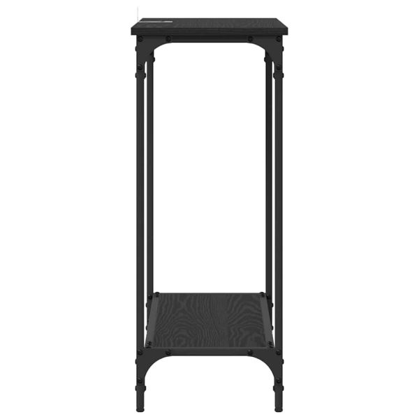 Конзолна маса Черен дъб 75 x 30.5 x 75 см Инженерно дърво