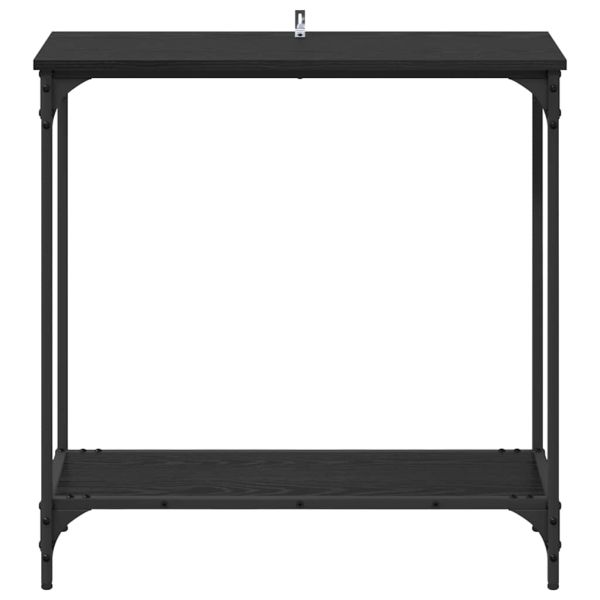 Конзолна маса Черен дъб 75 x 30.5 x 75 см Инженерно дърво