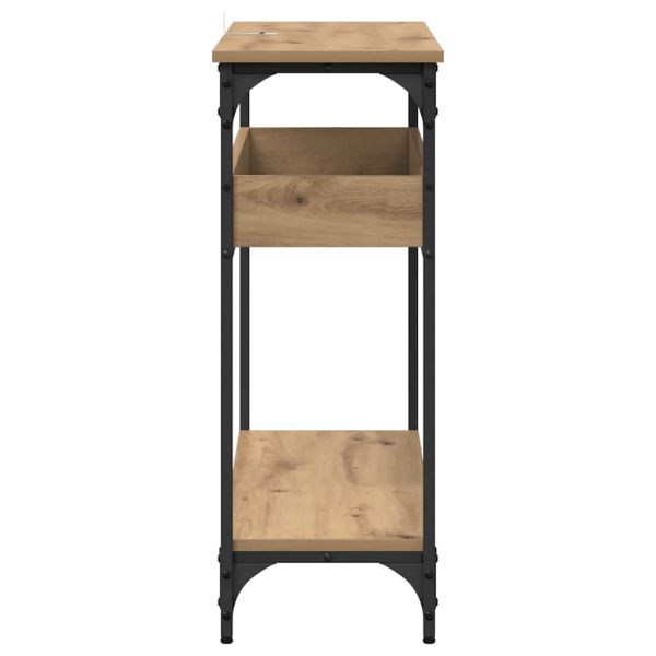 Конзолна маса дъб артизан 100 x 29 x 75 см Инженерно дърво