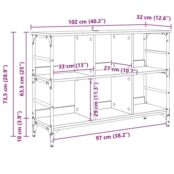 Служебен шкаф Черния дъб 102 x 32 x 73,5 см