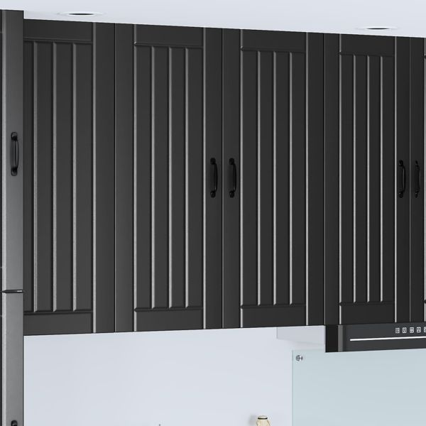 Кухненски шкаф Черно 80 x 31 x 100 см Инженерно дърво