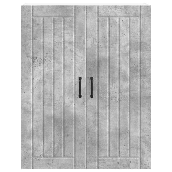 Кухненски шкаф Циментено сиво 80 x 31 x 100 см Инженерно дърво