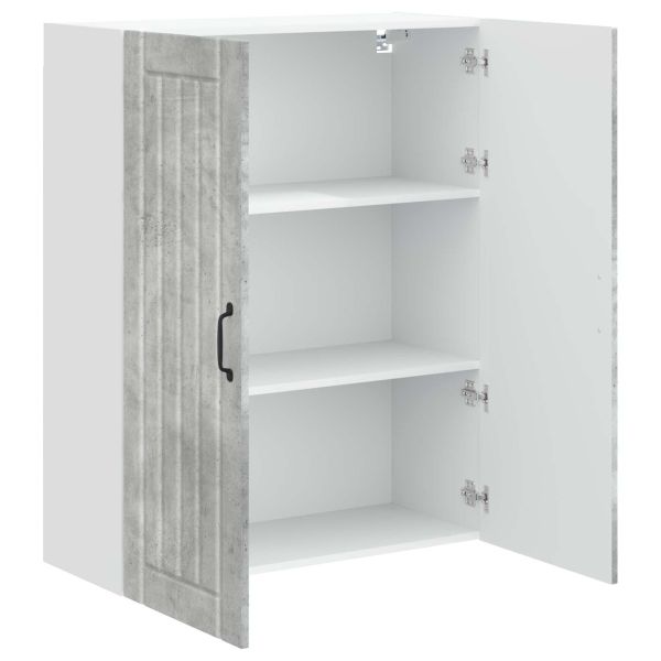 Кухненски шкаф Циментено сиво 80 x 31 x 100 см Инженерно дърво