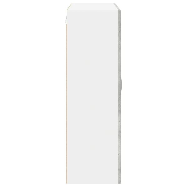 Кухненски шкаф Циментено сиво 80 x 31 x 100 см Инженерно дърво