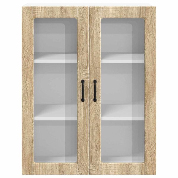 Горен кухненски шкаф с врата Сонома дъб 80 x 31 x 100 см