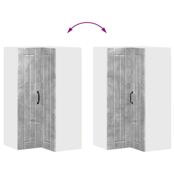 Кухненски шкаф Циментено сиво 57 x 57 x 100 см Инженерно дърво