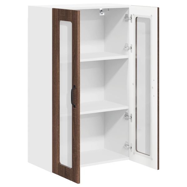 Горен кухненски шкаф Кафяв дъб 60 x 31 x 100 см Инженерно дърво