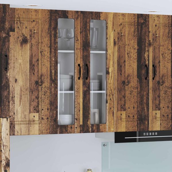 Горен кухненски шкаф с врата Старо дърво 60 x 31 x 100 см