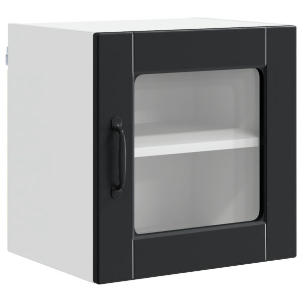 Кухненски шкаф с рафт Черно 40 x 31 x 40 см Инженерно дърво