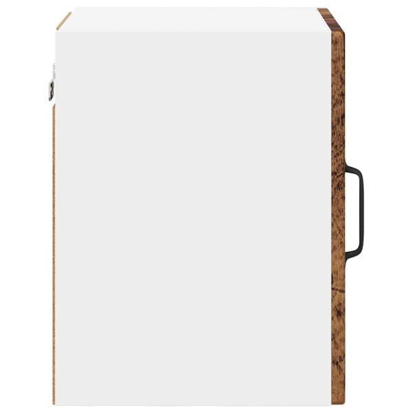 Кухненски шкаф с рафт с врата 2 pcs Старо дърво 30 x 31 x 40 см