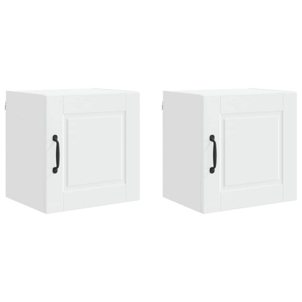 Кухненски шкаф 2 pcs Бяло 40 x 31 x 40 см Инженерно дърво