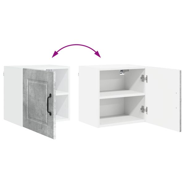 Кухненски шкаф с рафт 2 pcs Циментено сиво 40 x 31 x 40 см