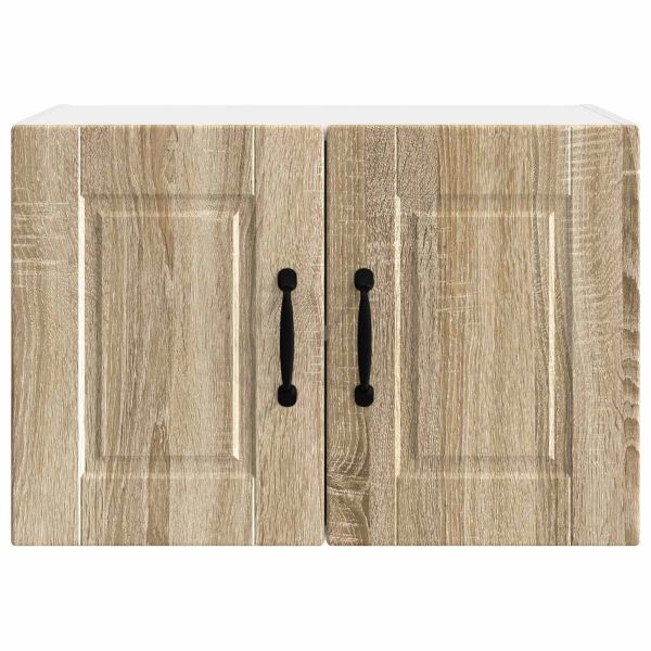 Кухненски шкаф 2 pcs Сонома дъб 60 x 31 x 40 см Инженерно дърво